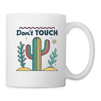 Do not touch rainbow cactus - Mug - white - Right