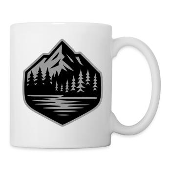 Mountains Landscape Forest Mountains - Mug - white - Right