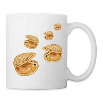 Coquillages décoratifs - Mug blanc - blanc - Droite