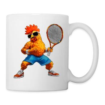 Tennis Chicken - Mug - white - Right