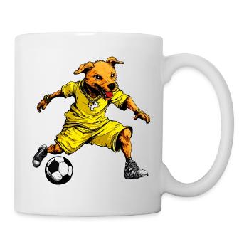 Football pour chiens - Mug blanc - blanc - Droite