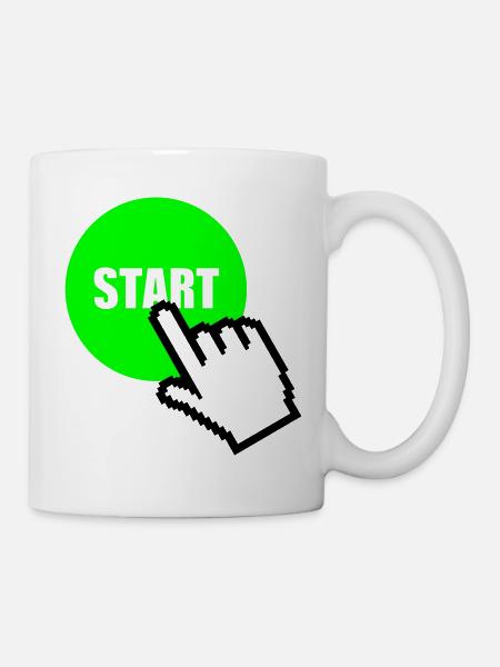 Start - Tasse - Weiß