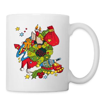 Photo de Noël - Mug blanc - blanc - Droite