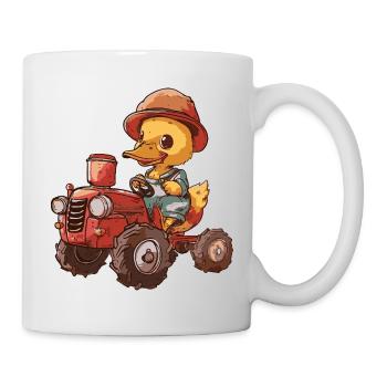 Éleveur de tracteurs à canards - Mug blanc - blanc - Droite