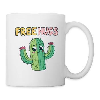 Cactus Cuddles Free Hugs - Mug - white - Right