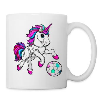 Licorne de football - Mug blanc - blanc - Droite
