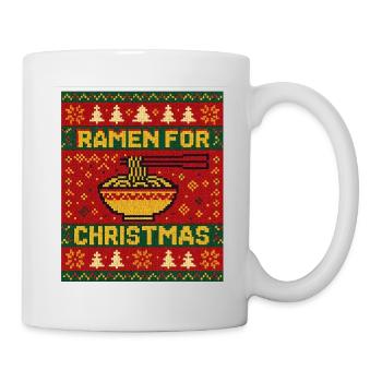 Amateur de la cuisine japonaise de Ramen Noël - Mug blanc - blanc - Droite