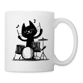 Cat Katze Music Music - Mug - white - Right