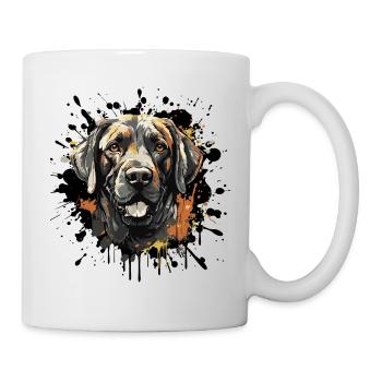 Dog Portrait Water Splash - Mug - white - Right