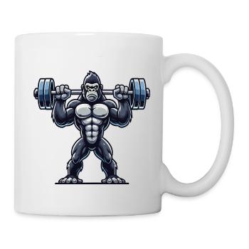 Gorilla Powerful Dumbbell - Mug - white - Right