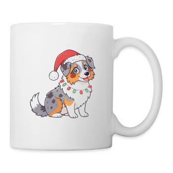 Dog Christmas Cartoon Festive - Mug - white - Right