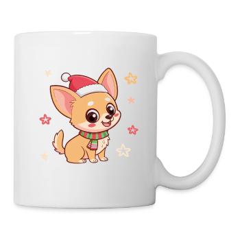 Chihuahua Noël Étoilé - Mug blanc - blanc - Droite