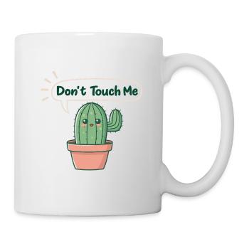 Shy Cactus: Don't Touch Me - Mug - white - Right