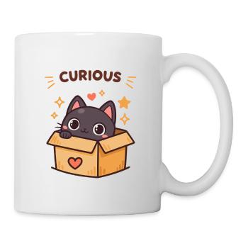 Curious Cat in a Box - Mug - white - Right
