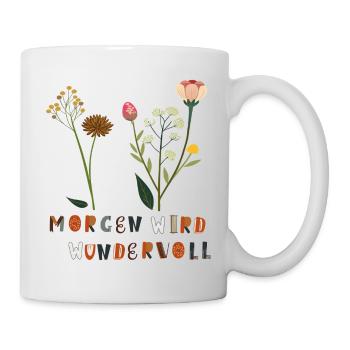 Demain sera de merveilleuses fleurs - Mug blanc - blanc - Droite
