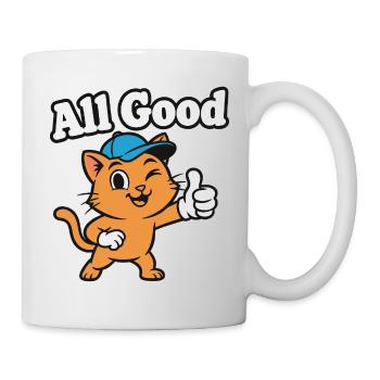 Tous les bons votes de dessin animé de chat - Mug blanc - blanc - Droite