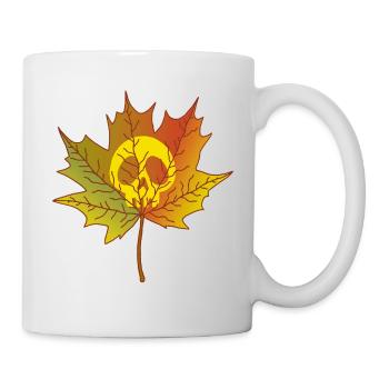 Totes Blatt - Tasse - Weiß - Rechts