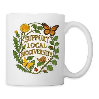 Unterstützung der lokalen Biodiversität - Tasse - Weiß - Rechts