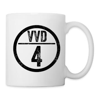 VVD4_K numéro d’équipe - Mug blanc - blanc - Droite