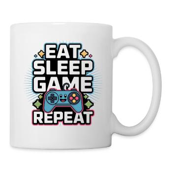 Eat Sleep Game Repeat - Mug - white - Right