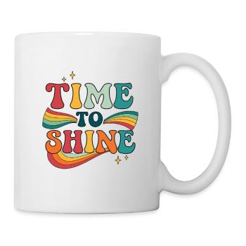 Time to Shine Retro Rainbow - Mug - white - Right