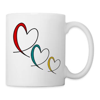 I LOVE YOU. VALENTINE'S DAY. HEART. I LOVE YOU - Mug - white - Right