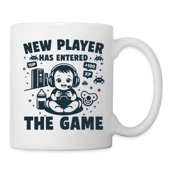 New Player has entered the Game - Tasse - Weiß - Rechts