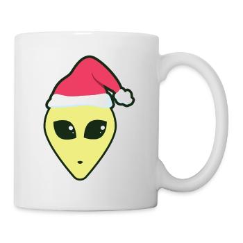 alien_santa - Mug blanc - blanc - Droite