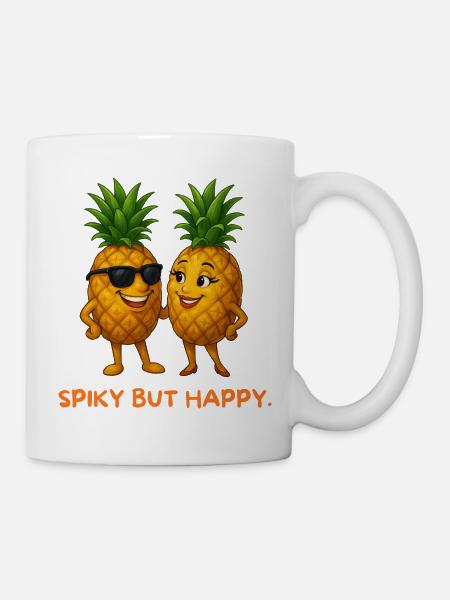 Sonnenananas Duo - Tasse - Weiß
