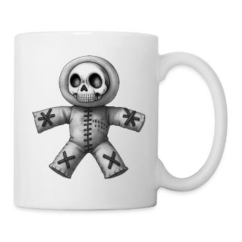 MONSTER DOLL #1 - black & white - Mug - white - Right