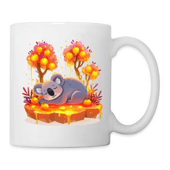 Kuschel Koala im Honigwald - Tasse - Weiß - Rechts