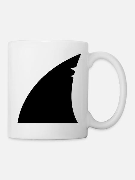 Haifischflosse - Tasse - Weiß