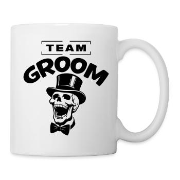 Équipe du Marié : Enterrement de vie de garçon Jga Skeleton - Mug blanc - blanc - Droite