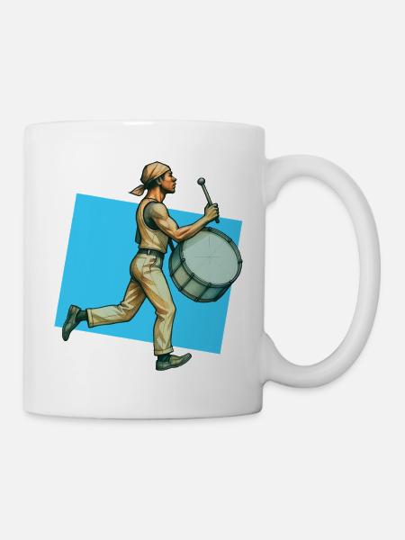 DRUMMER #1 - sound & vision - Mug - white