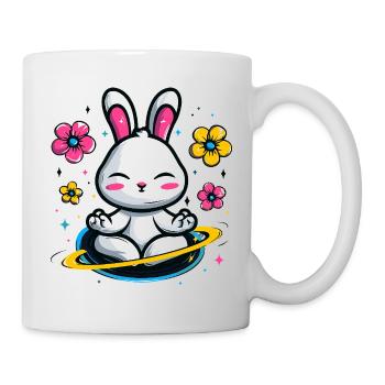Moon Bunny in the Flower Circle - Mug - white - Right