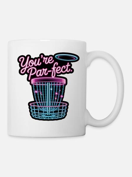 Du bist Perfekter – lustiges Disc-Golf-Meme - Tasse - Weiß