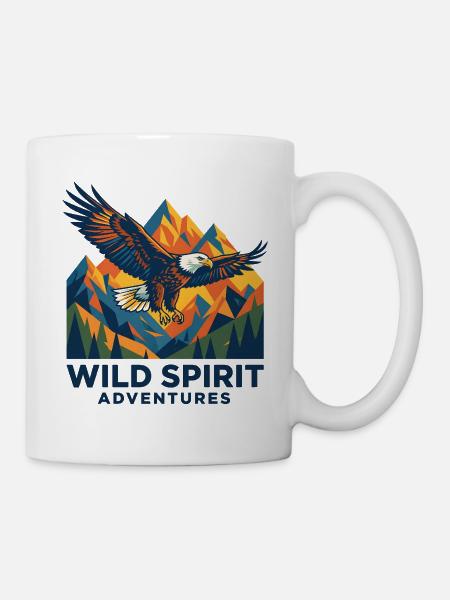 Wild Spirit – Eagle Adventures - Mug blanc - blanc