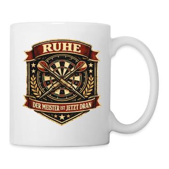 Maître de repos Joueur de Fléchettes Cadeau Drôle - Mug blanc - blanc - Droite