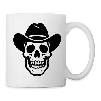 Cowboy Skull - Mug - white - Right