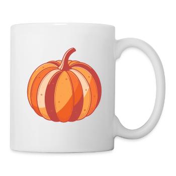 Pumpkin Pop Art Herbst - Tasse - Weiß - Rechts