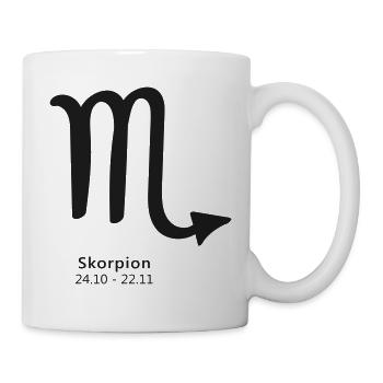 Skorpion Scorpion Symbol Sternzeichen - Tasse - Weiß - Rechts