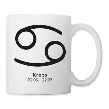 Krebs Crab Sternzeichen Symbol Kosmos - Tasse - Weiß - Rechts