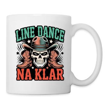 Line Dance Skull Cowboy - Mug - white - Right