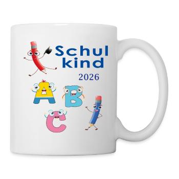  ABC  Schuldkind 2026 - Tasse - Weiß - Rechts