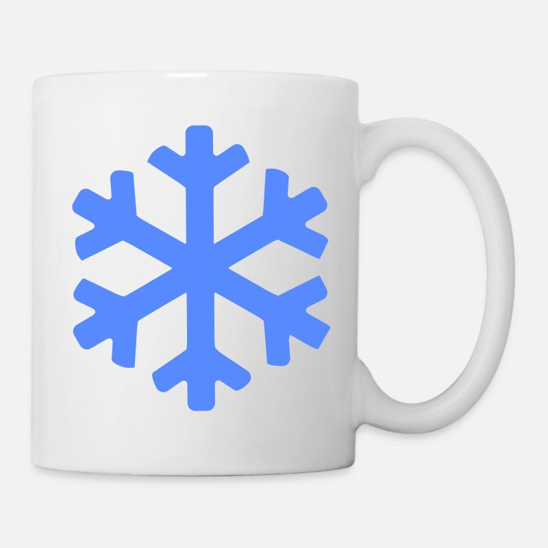 Winterkristall Schneeflocke - Tasse - Weiß