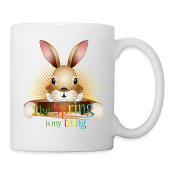 Radiant Rabbit – The Spring is my thing - Mug - white - Right