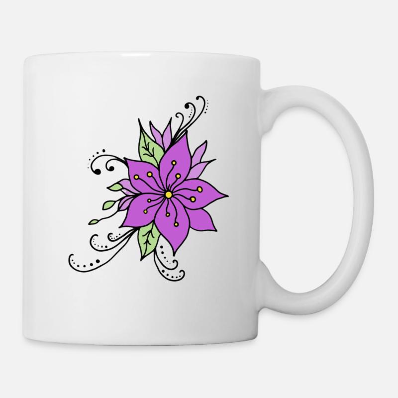 Fleur hibiscus  - Mug blanc - blanc