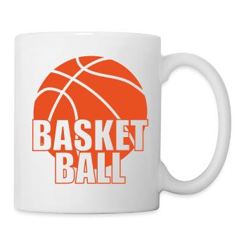 Basketball / Basketball / Basktet-Ball / Sport - Tasse - Weiß - Rechts