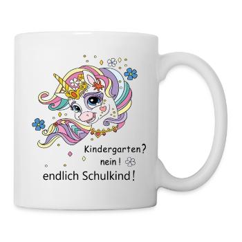 Finally a schoolchild - Mug - white - Right