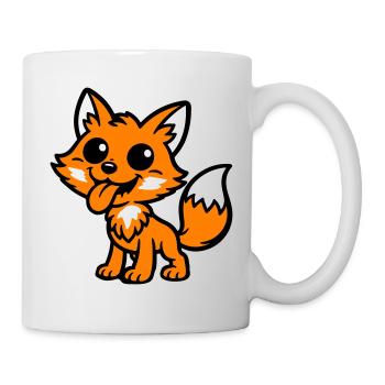 Bande dessinée Fox - Mug blanc - blanc - Droite